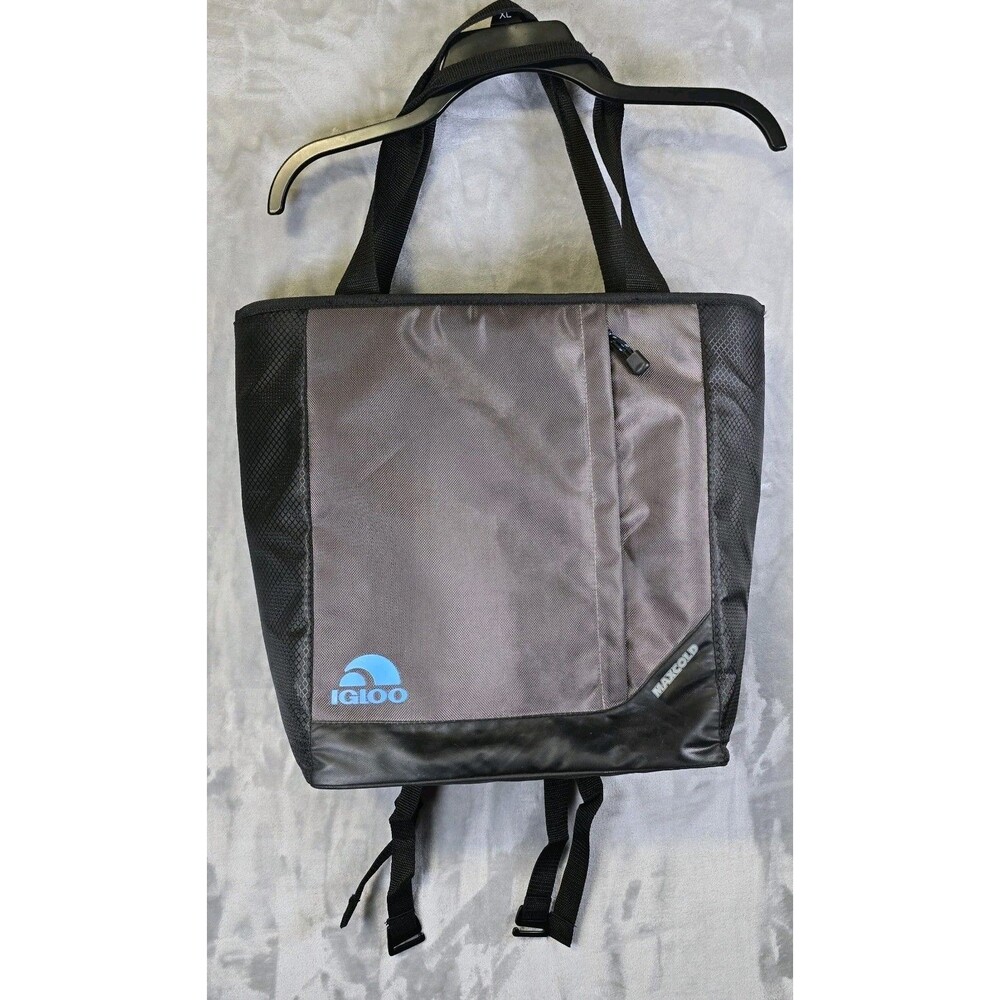 Igloo Max Cold Backpack Cooler Black Lots Of Pockets Clean